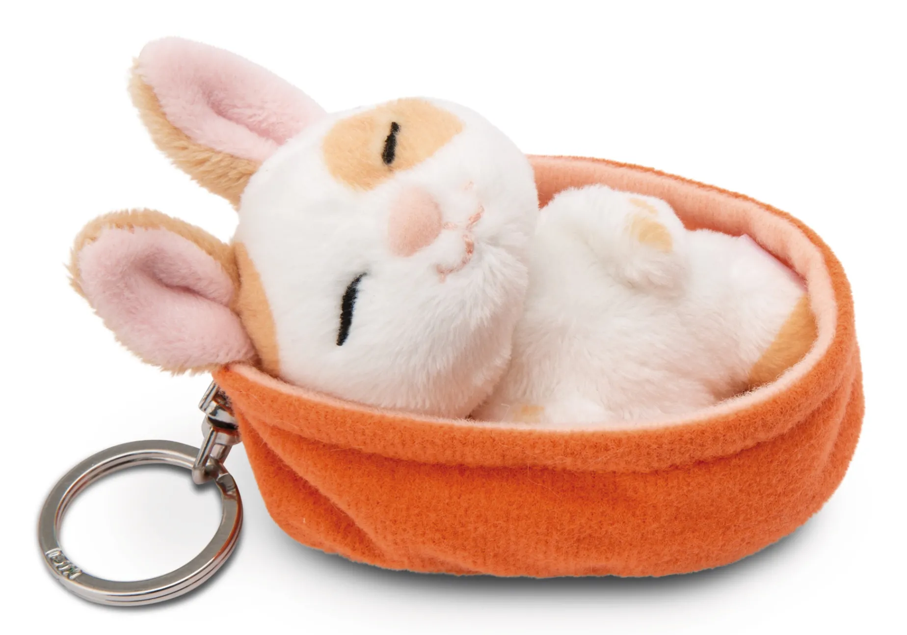 Keyholder Sleeping Pets Caramel Dotted Bunny NICI GREEN