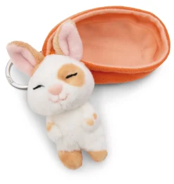 Keyholder Sleeping Pets Caramel Dotted Bunny NICI GREEN