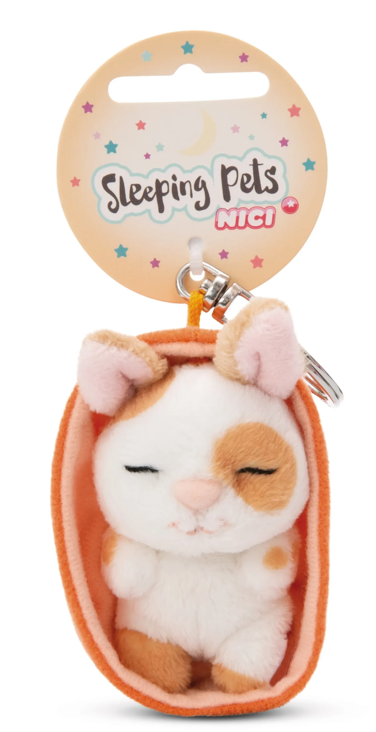 Keyholder Sleeping Pets Caramel Dotted Bunny NICI GREEN
