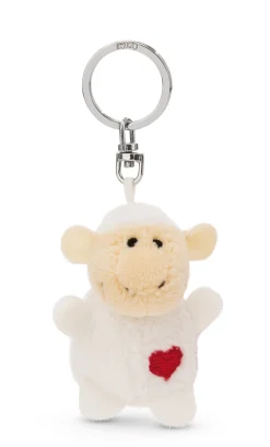 Keyholder White sheep with heart