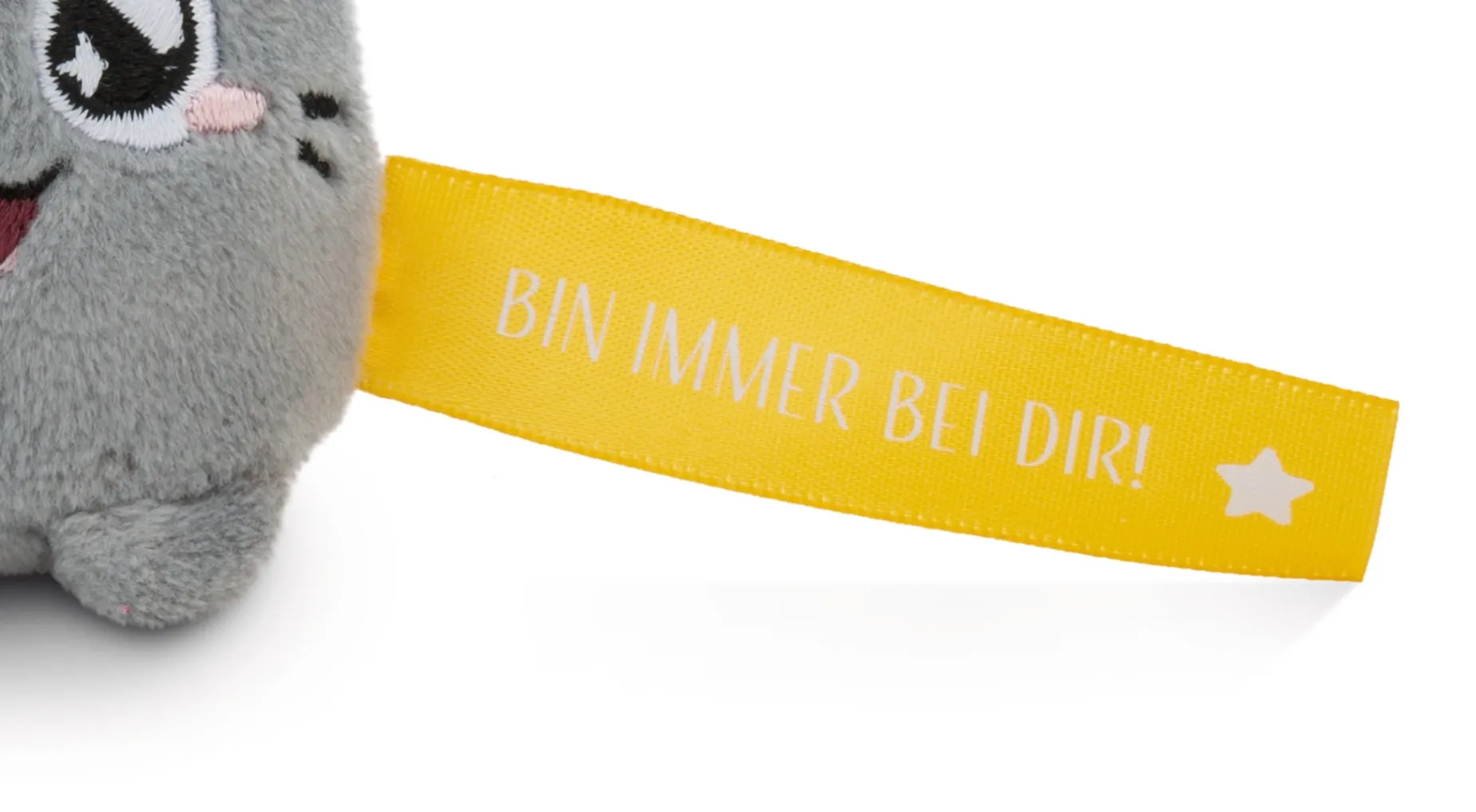 Keyholder Yellow cat "Bin immer bei dir!"