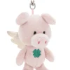 Keyholder Your Guardian Angel Pig w. clover leaf