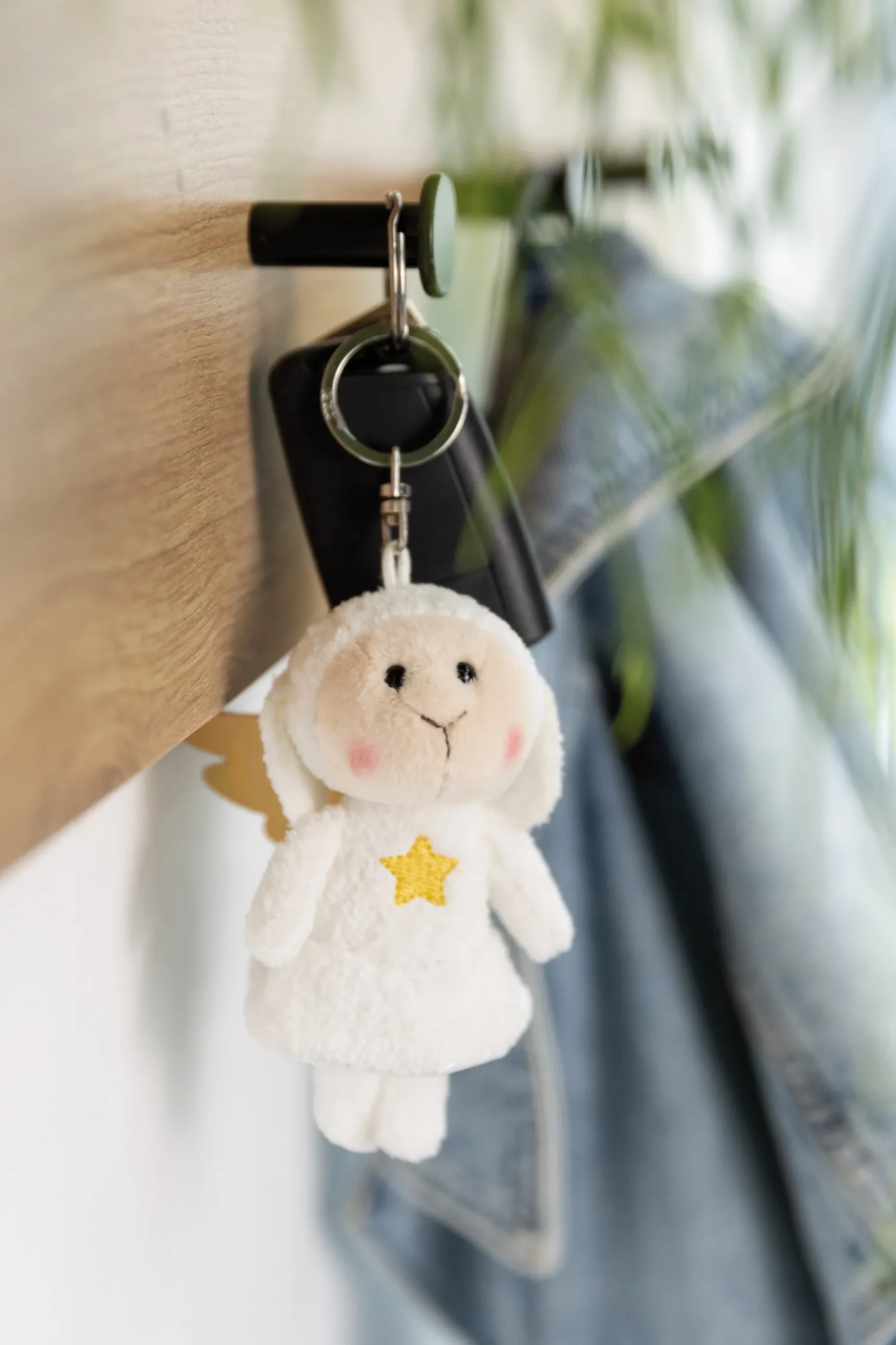 Keyholder Your Guardian Angel Sheep w. star