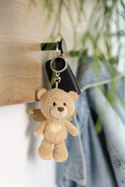 Keyholder Your Guardian Angel Bear w. heart