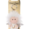 Keyring guardian angel with symbol horseshoe