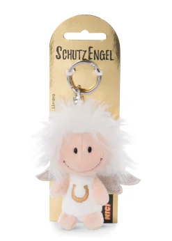 Keyring guardian angel with symbol horseshoe