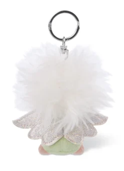 Keyring guardian angel with symbol cloverleaf