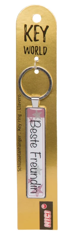 Keyring Key World 'Beste Freundin'