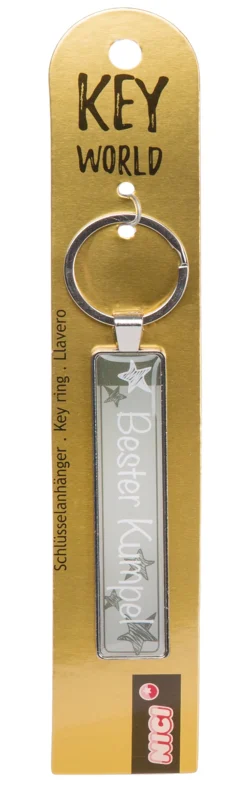 Keyring Key World 'Bester Kumpel'