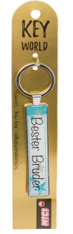 Keyring Key World 'Bester Bruder'