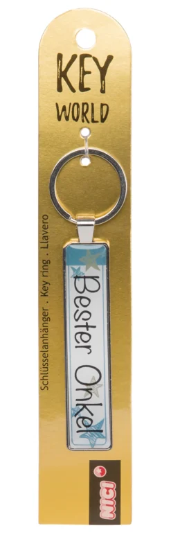 Keyring Key World 'Bester Onkel'