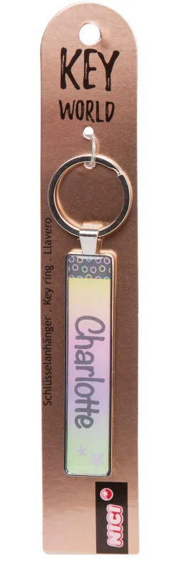 Keyring Key World 'Charlotte'