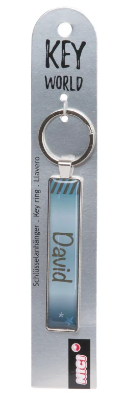 Keyring Key World 'David'