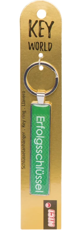 Keyring Key World 'Erfolgsschlüssel'