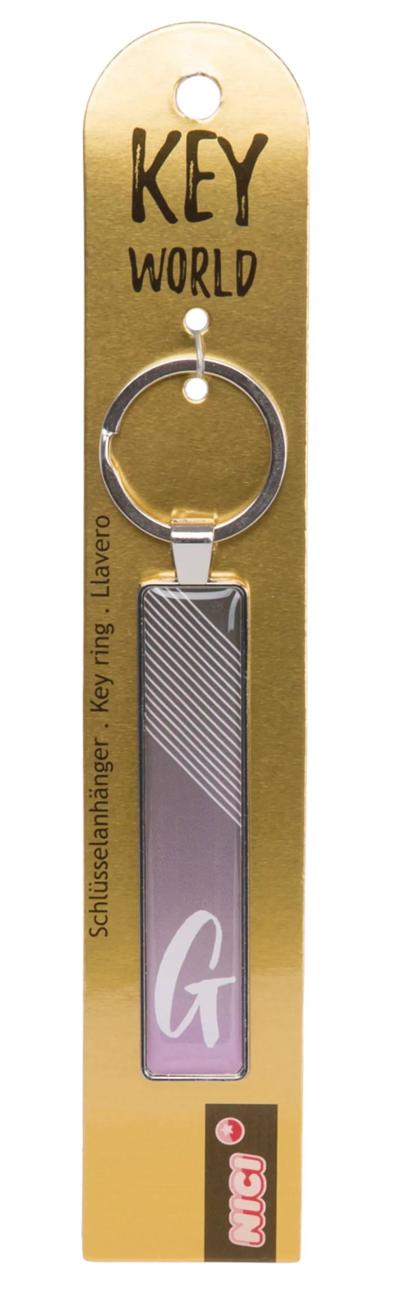 Keyring Key World 'G'