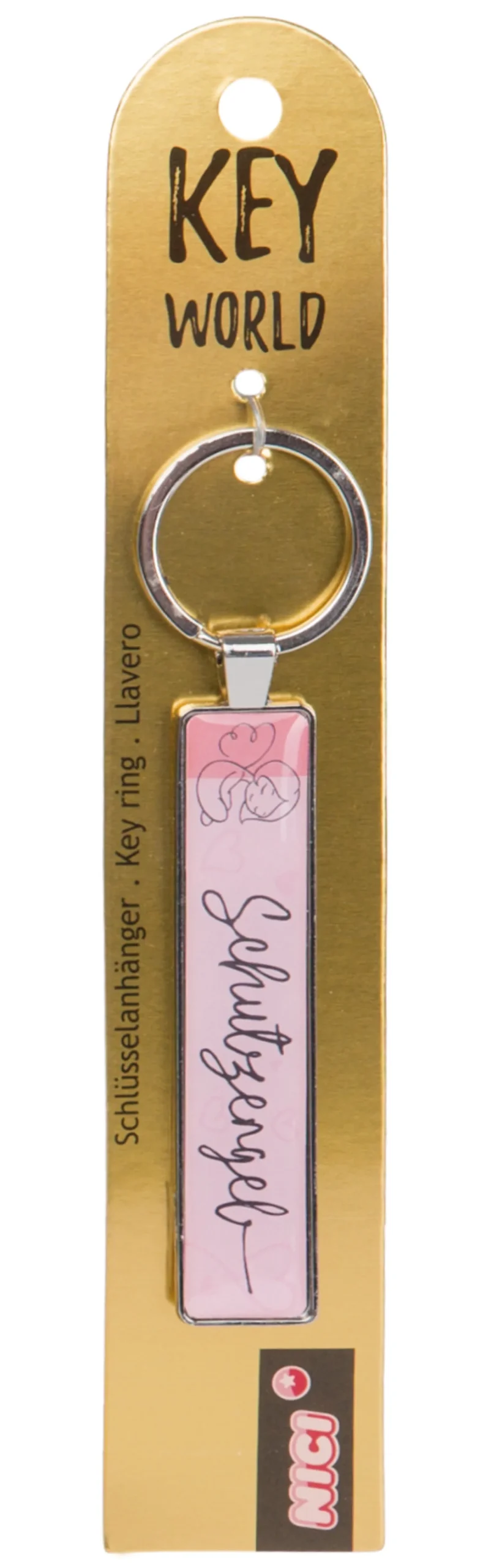 Keyring Key World 'guardian angel'