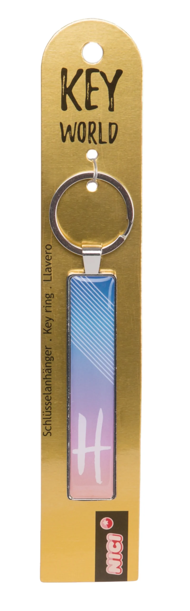 Keyring Key World 'H'