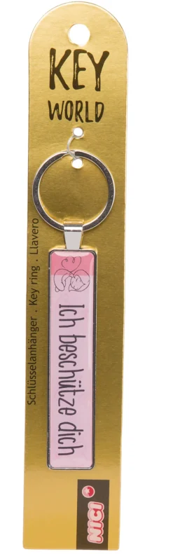 Keyring Key World 'Ich beschütze dich'