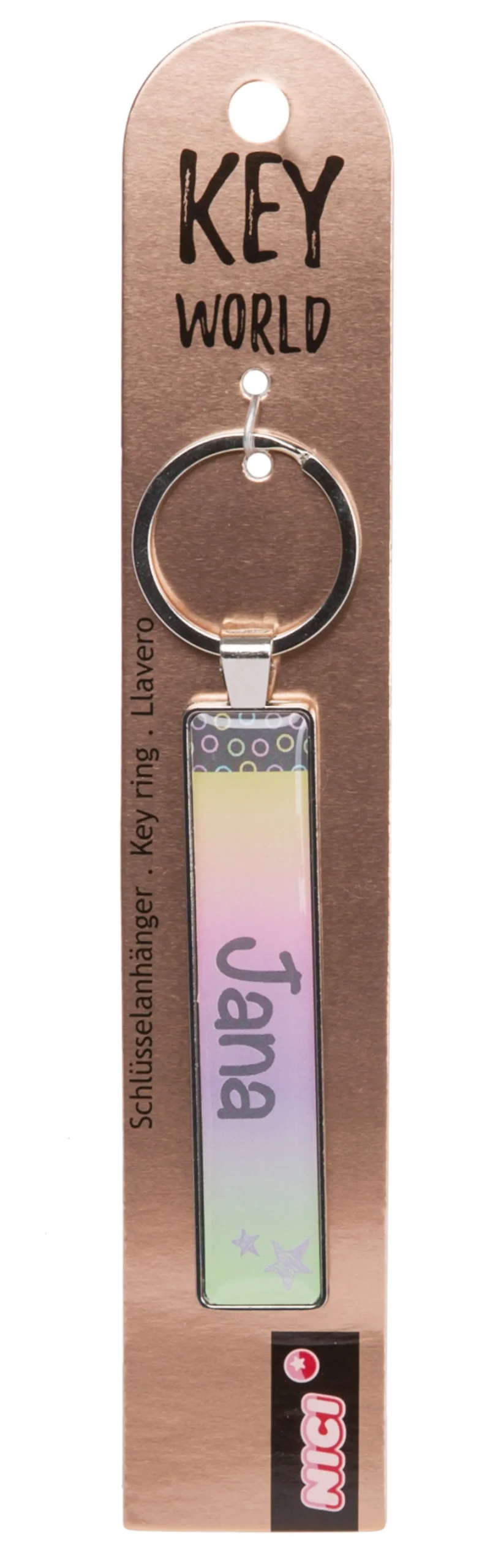 Keyring Key World 'Jana'