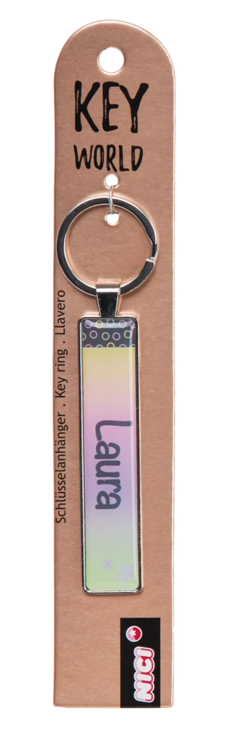 Keyring Key World 'Laura'