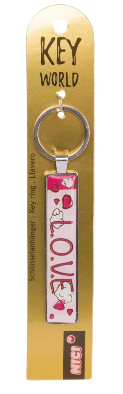 Keyring Key World 'L.O.V.E.'