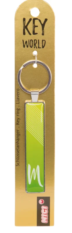 Keyring Key World 'M'