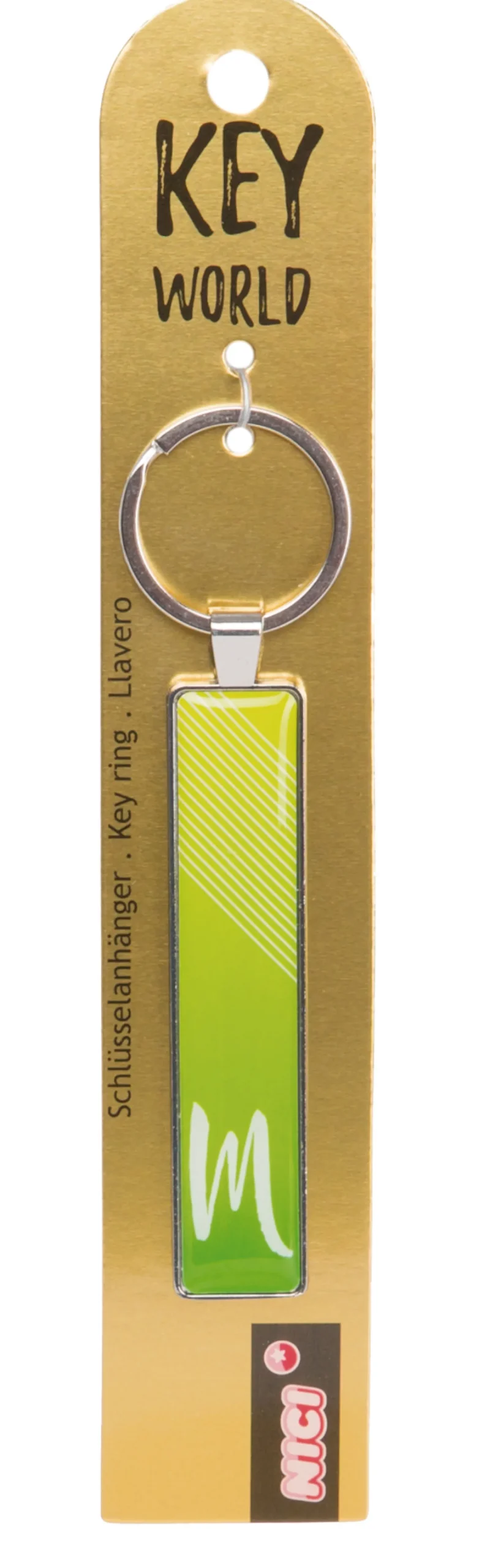 Keyring Key World 'M'