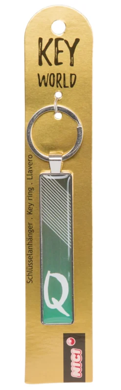 Keyring Key World 'Q'