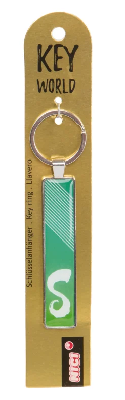 Keyring Key World 'S'