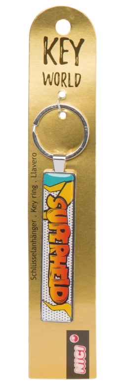 Keyring Key World 'Superheld'