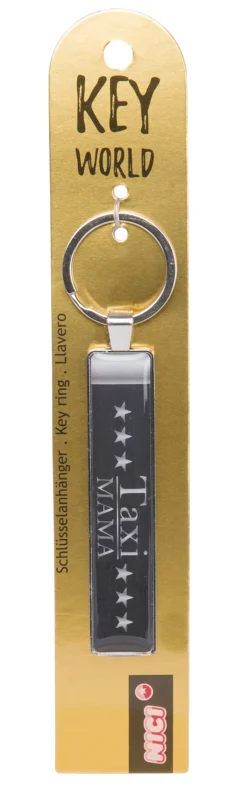 Keyring Key World 'Taxi Mama'