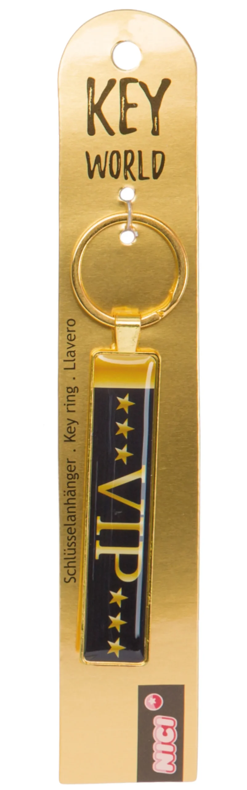 Keyring Key World 'V.I.P.'