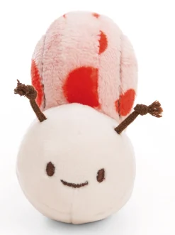 Kuscheltier Korallfarbene Schnecke m. Botschaft "Have a slow day"