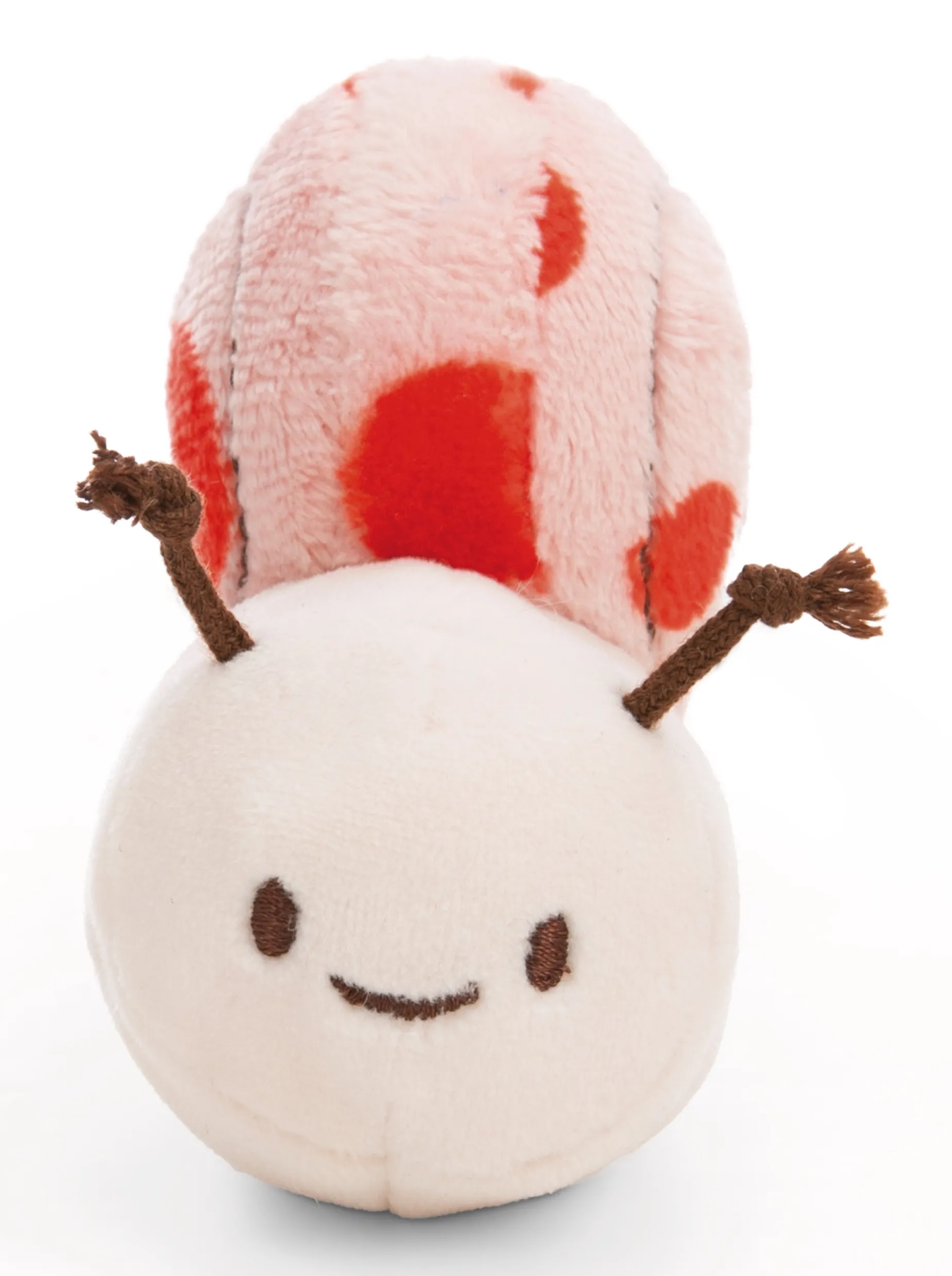 Kuscheltier Korallfarbene Schnecke m. Botschaft "Have a slow day"