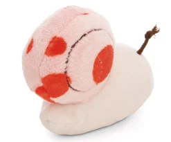 Kuscheltier Korallfarbene Schnecke m. Botschaft "Have a slow day"