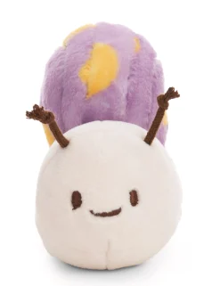 Kuscheltier Lila Schnecke m. Botschaft "Have a slow day"