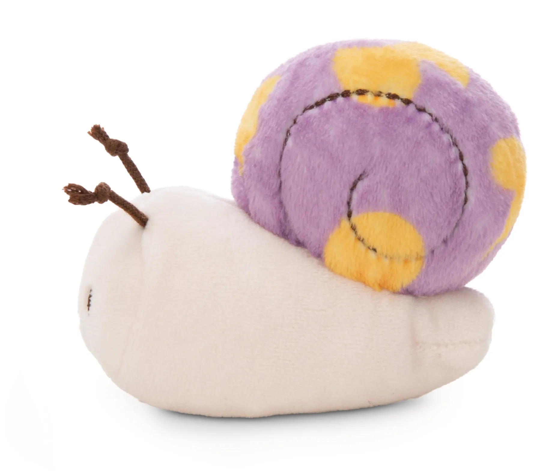 Kuscheltier Lila Schnecke m. Botschaft "Have a slow day"