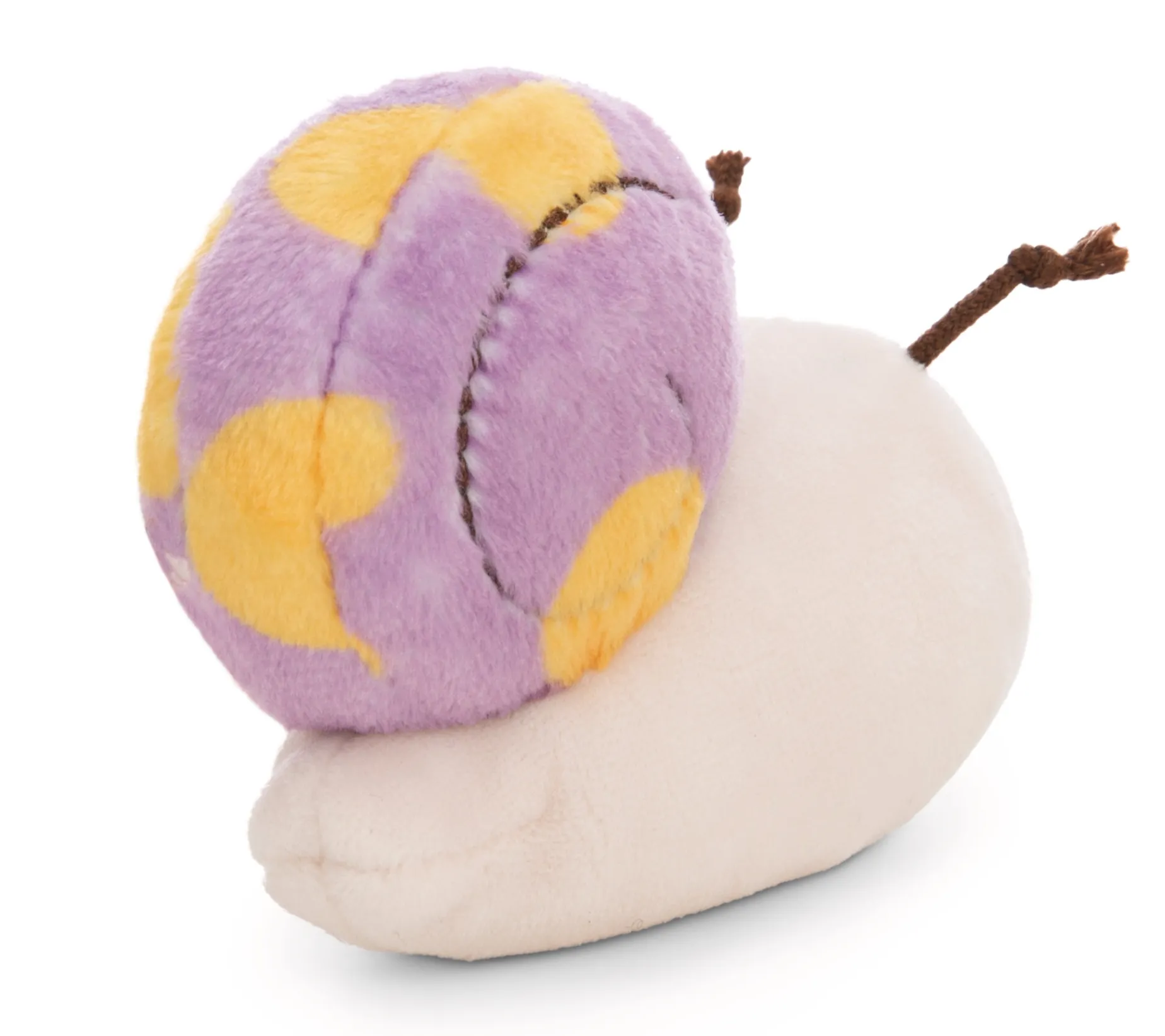 Kuscheltier Lila Schnecke m. Botschaft "Have a slow day"
