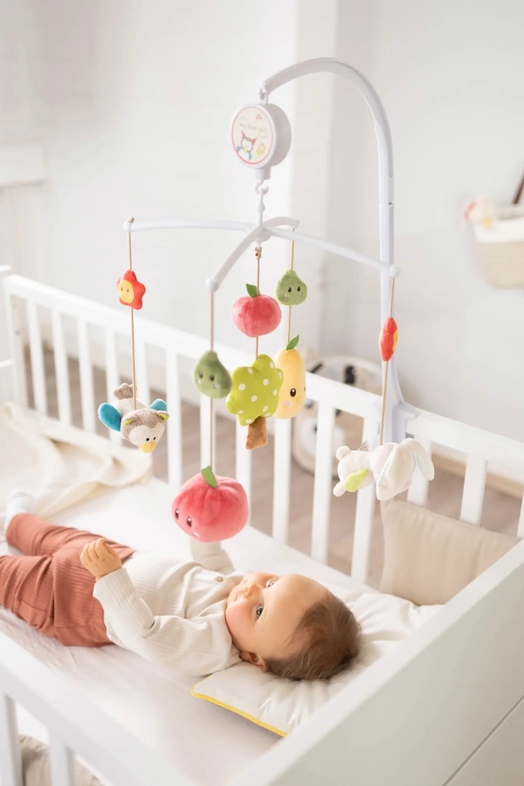 Musical Mobile Rabbit and Owl in gift box