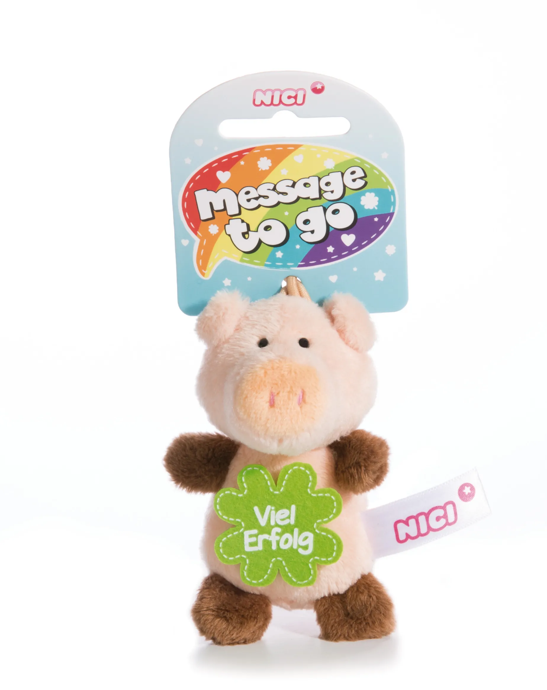 Pendant pig "Viel Erfolg"