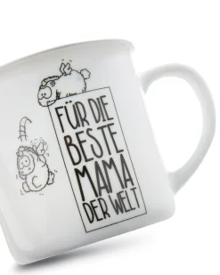 Porcelain mug metallic 'Für die Beste Mama der Welt'