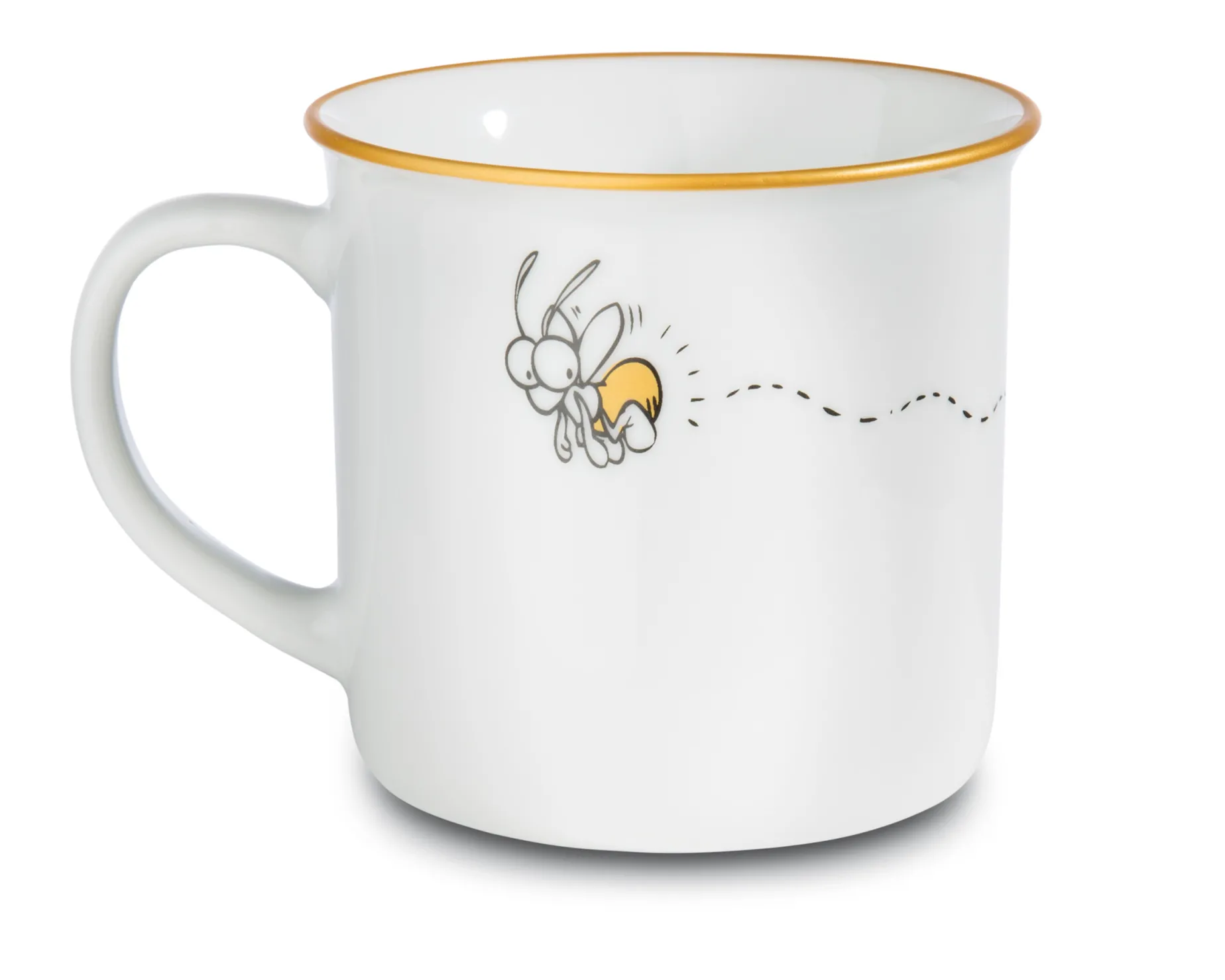 Porcelain mug metallic 'Ich bin die hellste Leuchte hier'