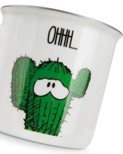 Porcelain mug metallic 'If you`re happy...'