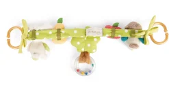 Pram rattle chain Rabbit and Owl