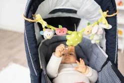 Pram rattle chain Rabbit and Owl