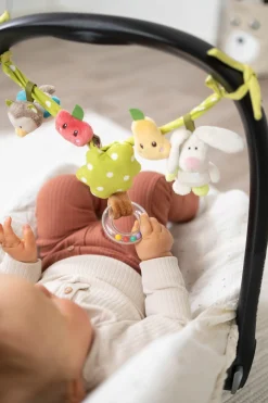 Pram rattle chain Rabbit and Owl