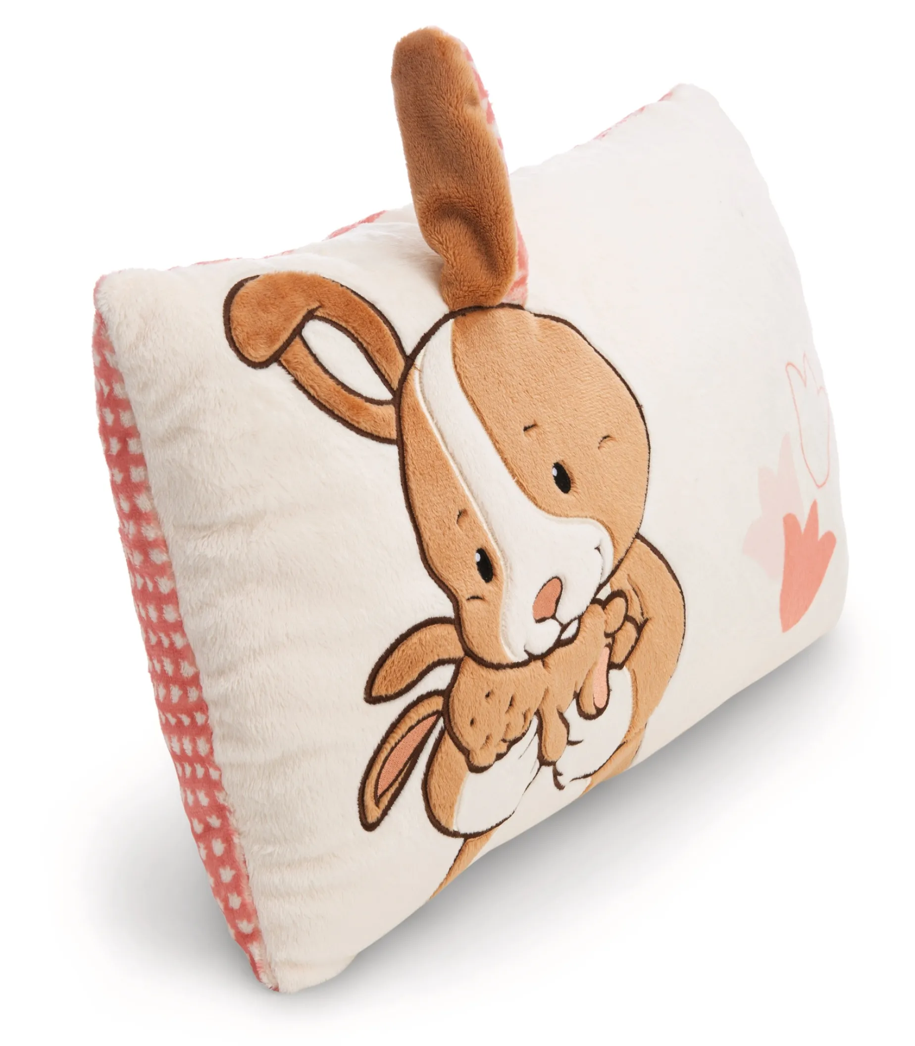 Rechteckiges Kissen Hase & Kind Hopsala NICI GREEN