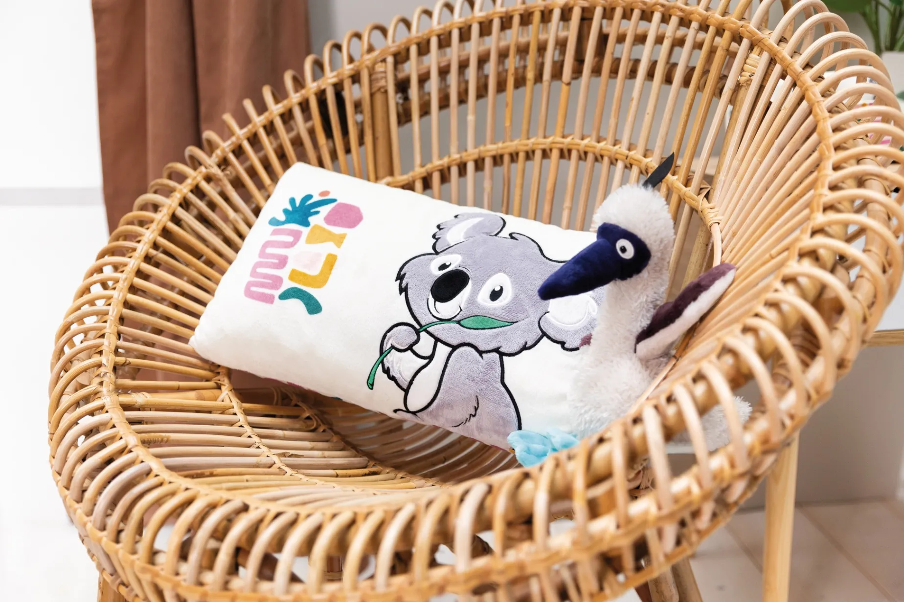 Rectangular Cushion Koala NICI GREEN