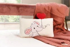Rectangular Cushion Love Elephant NICI GREEN