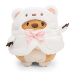 Set soft toy Dog Hiro with bubble tea and polar bear costume